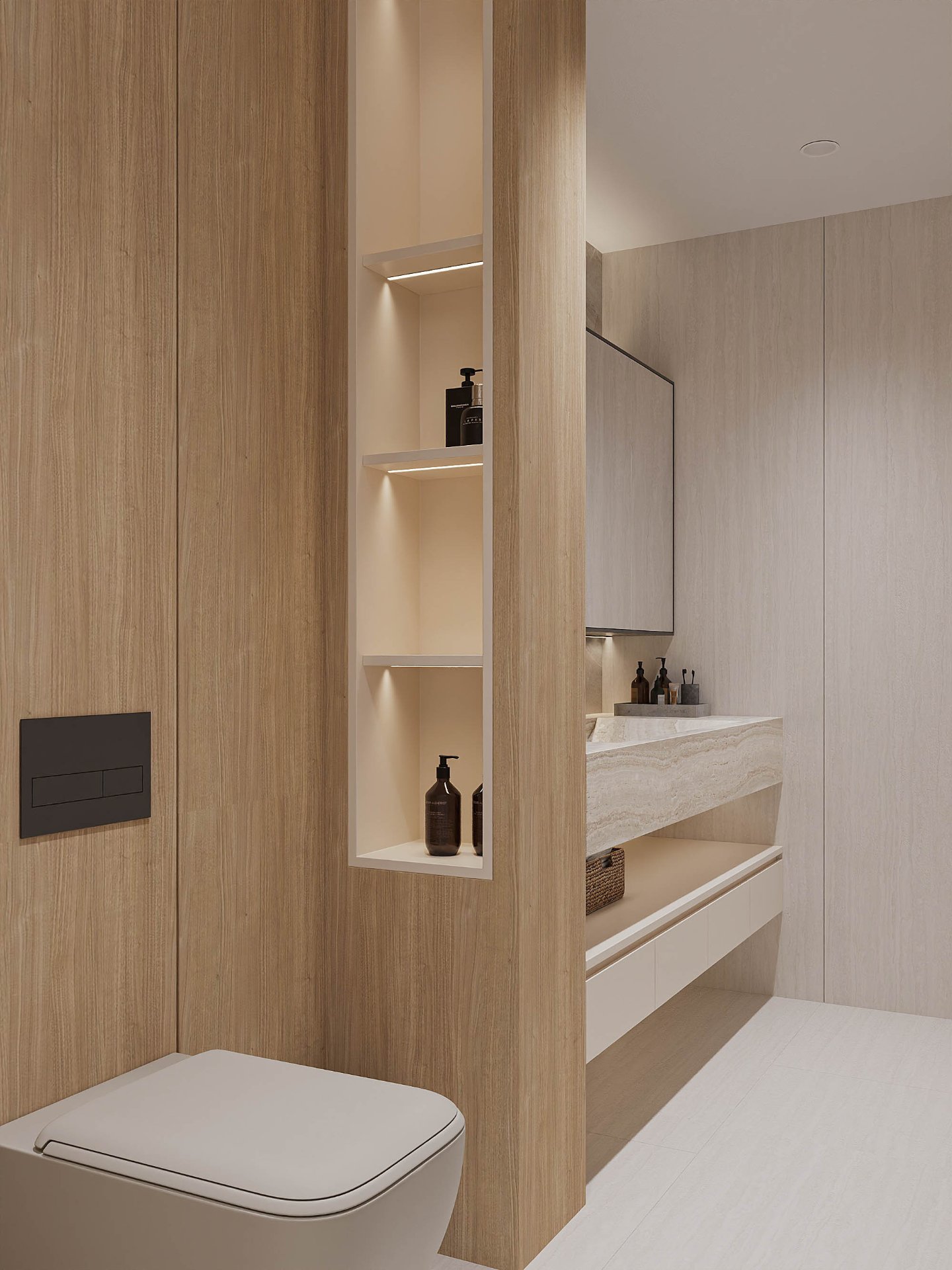 bảo quản nội thất gỗ công nghiệp – dự án Thu Duc House (2)