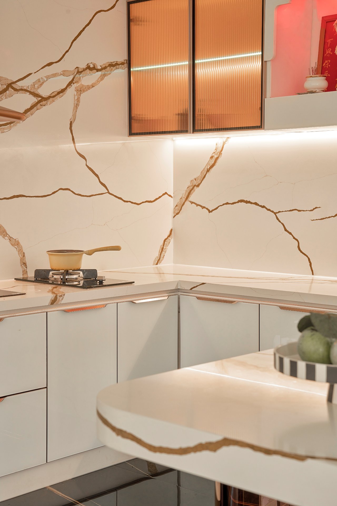 đá ốp nội thất – dự án Villa Vĩnh Hoà (1)