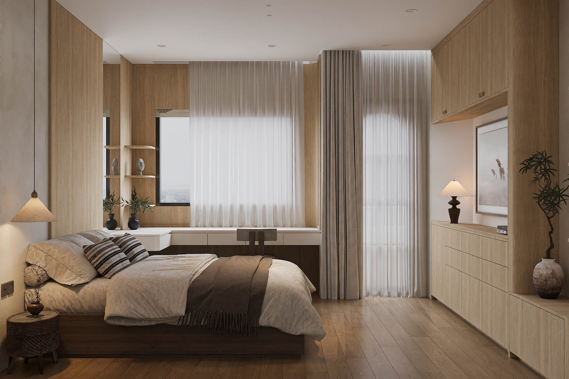 phong cách japandi – dự án Thu Duc House (4)