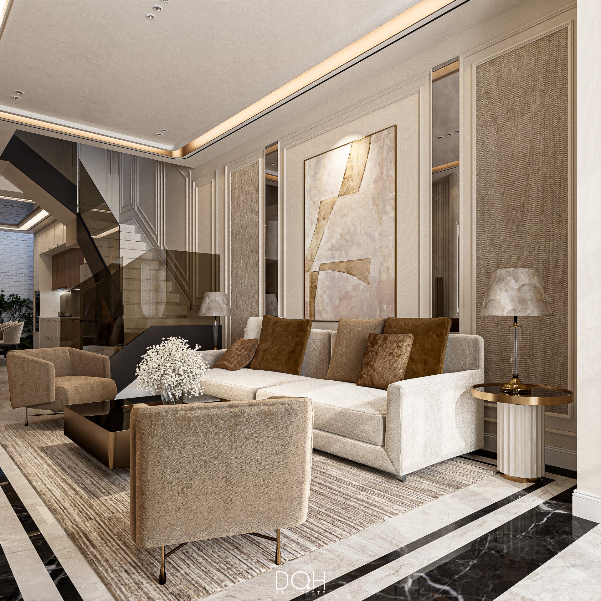 phong cách tân cổ điển – dự án Tu Tham House (3)