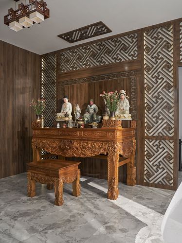 Thiết kế phòng thờ trong căn hộ và nhà phố hiện đại