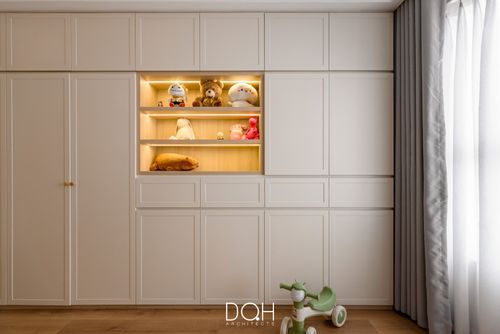Thiết kế sảnh vào căn hộ và tủ giày âm tường