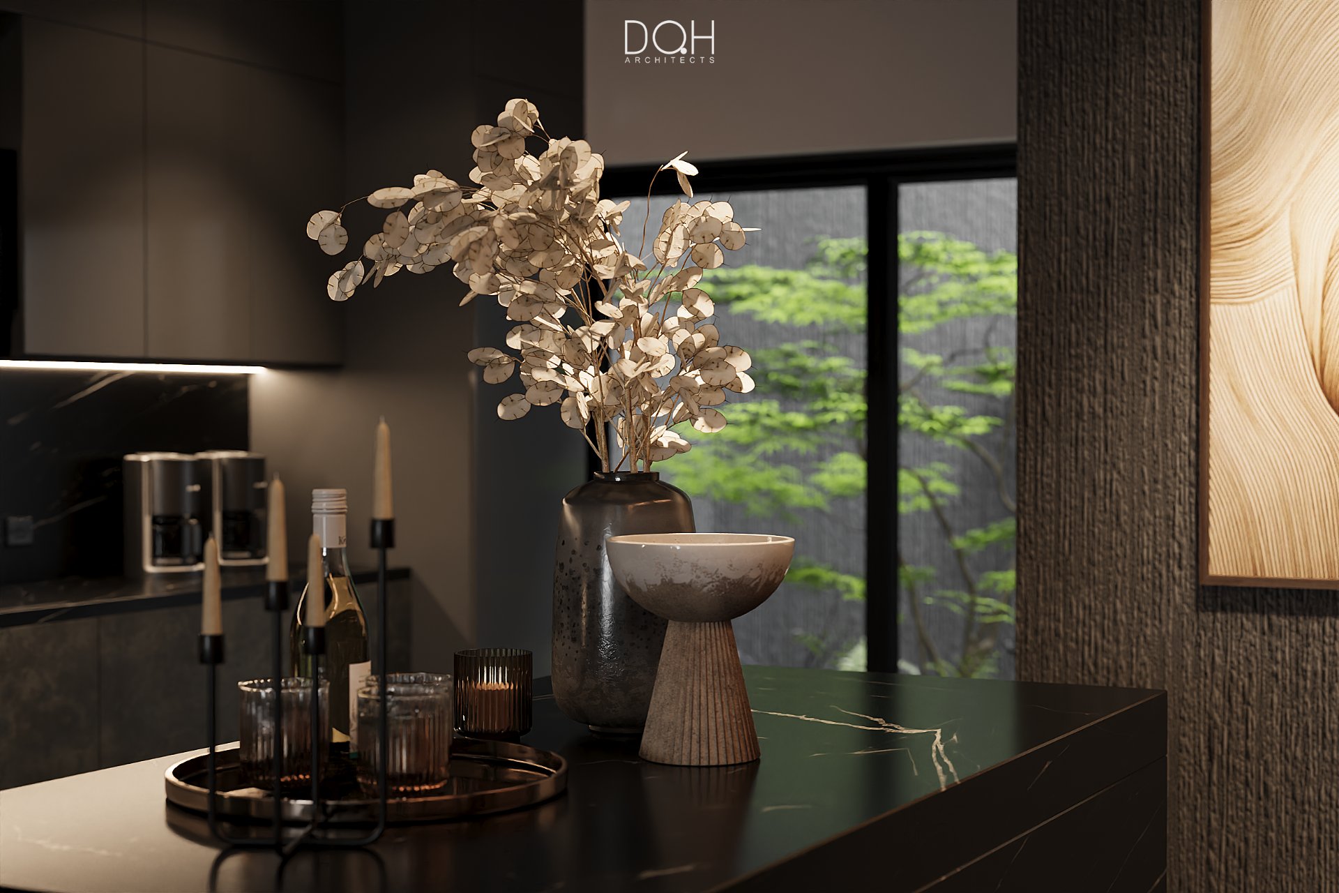 thiết kế phòng khách – dự án Kim House (4)