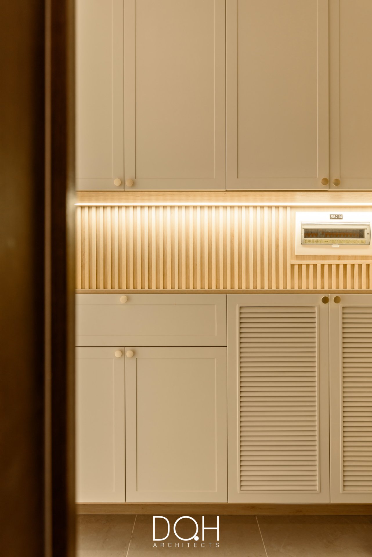 tủ bếp gỗ công nghiệp – dự án Golden Maison (3)